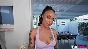 Camila Reyez skips cleaning for way hotter bent over fun instead