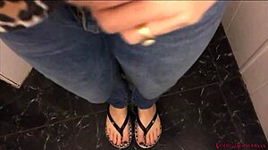 Lick Goddess Milf's Wet Pierced Pussy Panties Dirty Talk Bathroom