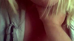 blonde cougar bbw milf fuckslut deepthroats blows and drains cumshot balls like filthy whore