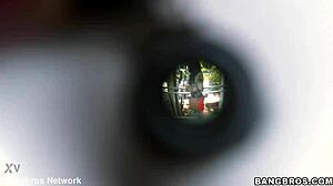 amateur brunette craves massive black cock for blowjob and facial cumshot