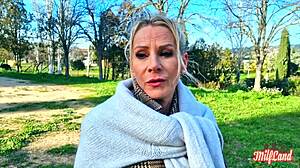 French milf Victoria's huge tits lingerie slut fantasies unfold