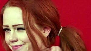 Ginger UK Hottie Sucks Cock Till Facial Jizz Blast