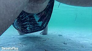 stranger filled my fat ass underwater with creampie right on beach