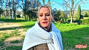 French milf Victoria's huge tits lingerie slut fantasies unfold