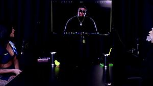 Tempted by Tifany Rocha's sheer red tease in wild swinger casting interview?