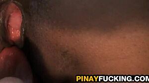 chubby asian sonja blows then rides cock pov style