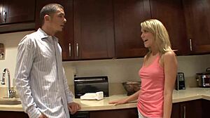 Blonde Stepdaughter Bent Over Takes Stepdad's Cock Doggystyle Cowgirl