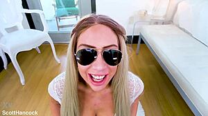 Sunny Chase Blonde Swallows Huge Cock Pov Cumshot