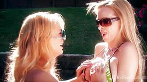 Shyla Stylez mature milf licks big clit pussy lips with blonde partner