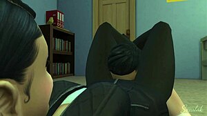 Femdom Beurette Cartoon Roughly Dominates Arab Slave