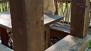 Sex in nature with wet pussy orgasms amid mosquitoes!