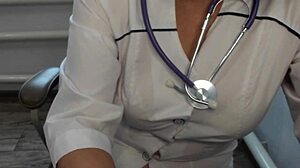 Doctor Lets Patient Watch Milf Masturbate Pussy to Orgasm in Hospital