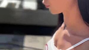 brunette cara mella deepthroats monster cock doggystyle german slut style