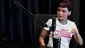 fazia got nervous thinking they'd fuck her ass during tattoo suruba exposure on sheer red... annie clementine watch