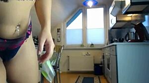 babe sexydea fingers pussy and tits on live webcam solo