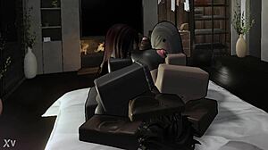 bareback big black cock bends over sexy blondes doggystyle for emotional monster pounding