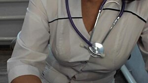 Doctor Lets Patient Watch Milf Masturbate Pussy to Orgasm in Hospital