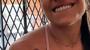 Petite Latina Teen's Sloppy Deepthroat Rimjob Hides What Cum in Mouth Reveals