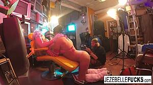 jezebelle and leya share steamy lesbian moments with big tits