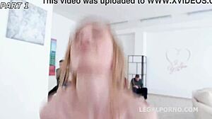 teens crystal greenvelle and luca bella rip clothes for rough anal gaping double