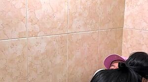 hot students caught fucking wildly in school bathroom