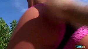 Asian rose double penetrated kinky threesome two cocks twat