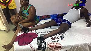 Sexy BBW Ebony Dances Before Monster BBC Creampie Outdoor Fuck