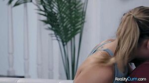 Lusty blonde teen Anna Claire Clouds sucks cock then pounded doggystyle by Robby Apples