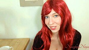 my ex girlfriend's curvy redhead pussy squirts missionary while begging for creampie pregnancy taboo