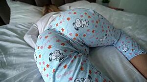 Step sister's tight pussy orgasms dreaming of step bro's cock creampie inside