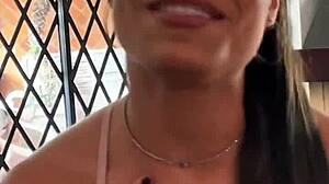 Petite Latina Teen's Sloppy Deepthroat Rimjob Hides What Cum in Mouth Reveals