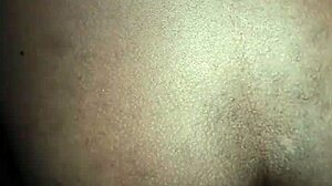 Pretty ebony wife bends over doggystyle! Homemade rough monster cock pounding till creampie pussy fill