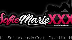 kinky milf sofie marie licks dildo clean after pussy solo play