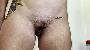 watching my fat ass wife pee and shake in the shower turns me on