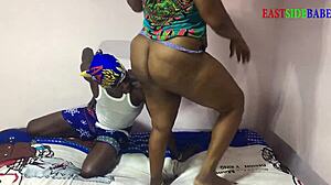 Sexy BBW Ebony Dances Before Monster BBC Creampie Outdoor Fuck