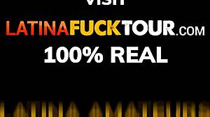 big tits latina bounces on monster white cock homemade style