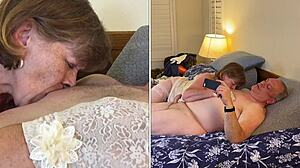 Granny Carmen Angel Deepthroats Cock in Homemade POV Close-Up