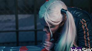 superman rams harley's bat up her tight ass