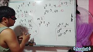 Erotic Nerdy Asian Bedroom Math X Y Session