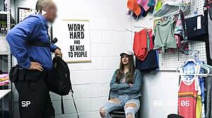 Jade's surprise anniversary turns hardcore with rough police fuck!