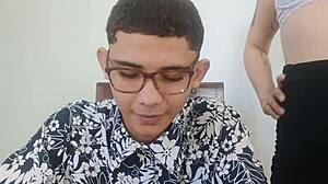 skinny nerd director punishes me with her nasty tight pussy ride!