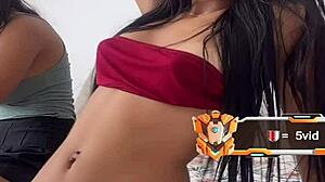 morenita colombiana teen flaunts her petite tits all natural and perky