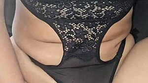 My teacher joins me for steamy dildo play part 1