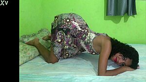 Jade's Juicy Shaved Pussy Teases Husband in Fishnets Lingerie Close-Up Part 05