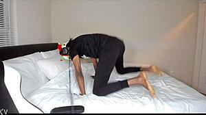 Sexy black exotic streamer twerks her ass live on twitch stream