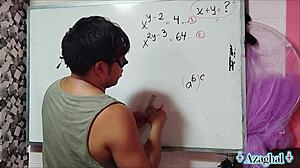 Erotic Nerdy Asian Bedroom Math X Y Session