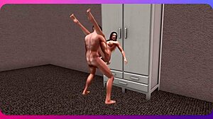 Leo pounds Vancy pussy ass tits cum face hotel