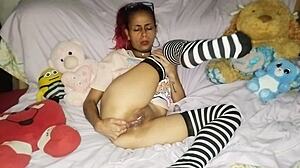 Fisting Brazilian Milf's Tight Pussy Deep Inside