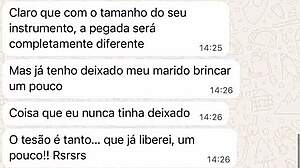 ei novata, olha o que o comedor fez comigo depois que você saiu... corno feliz?