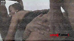 angel karyna takes three cocks balls deep in interracial anal dp destruction